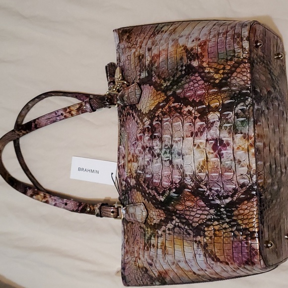 Brahmin Handbags - Brahmin Medium Asher Rattlesnake Melbourne Genuine Leather